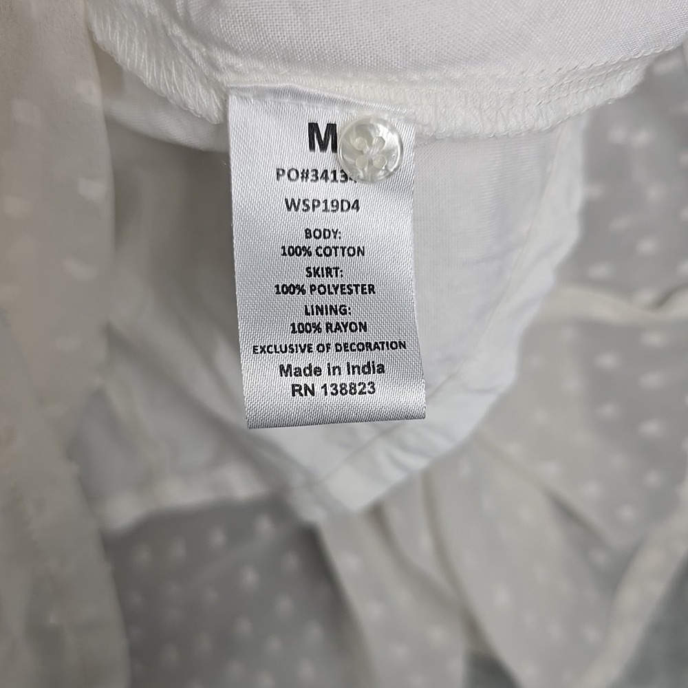 Shyanne Crochet Mini Dress Medium Cream Boho Chic Western Rodeo - Picture 7 of 8